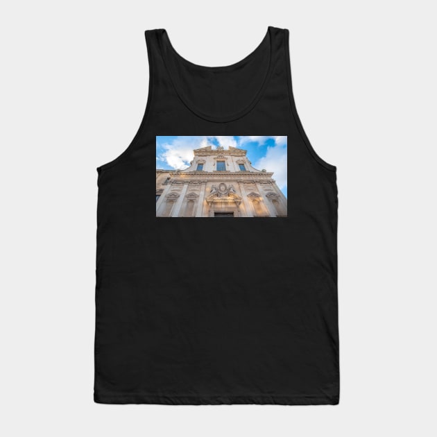 Church of Jesus or Madonna del Buon Consiglio in Lecce, Italy Tank Top by mitzobs